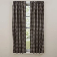 Park Designs New Sturbridge Navy Lined Panel Curtains 72X63 100% Cotton