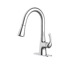 Glacier Bay Clare Single Handle Pull Down Laundry Utility Faucet in Solid Chrome