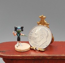 OOAK Southwest Hopi Corn Maiden Kachina Statue Artisan Dollhouse Miniature 1:12