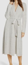 140 Natori Women's Beige Sleepwear Serenity Knit Jacquard Chenille Robe Size XL