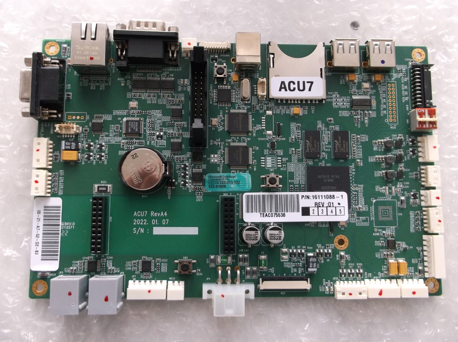 Genmega / Hantle ATM ACU7 Mainboard will work on many different models