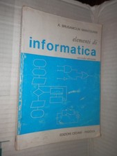 ELEMENTI DI INFORMATICA Anna Brusamolin Mantovani Cedam 1983 libro manuale di