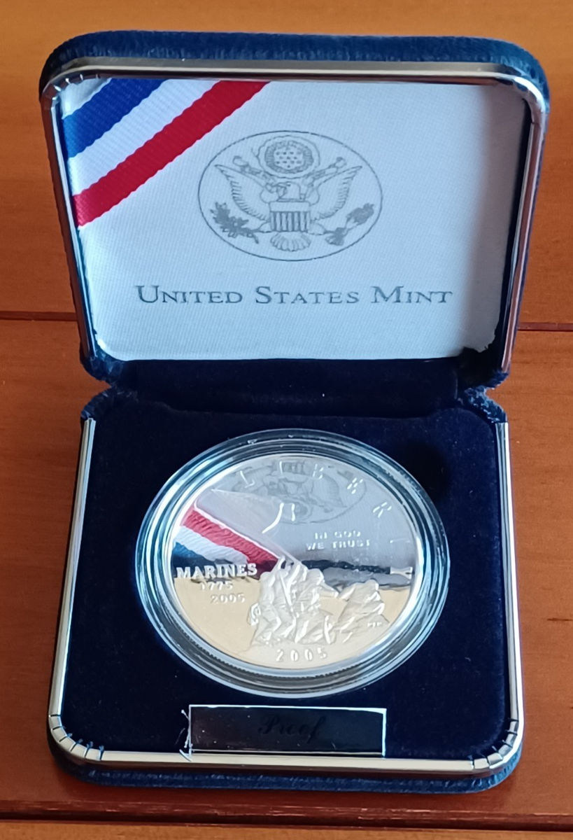 2005 Marine Corps 230th Anniversary Silver Dollar | eBay