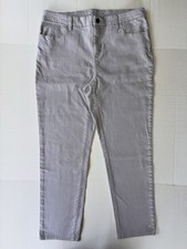 Chicos Womens Perfect Stretch Girlfriend Slim Leg Ankle Jeans Size 1.5 / 10 Gray