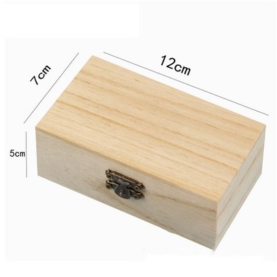 Normales Holz Box Quadrat Klapplager Basteln Geschenkbox Vorräte Useful