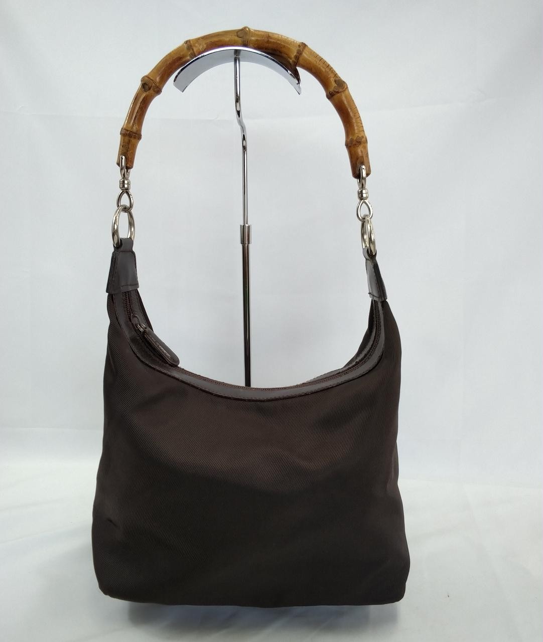 Gucci 00019560531 Leather Handbag with Gold Accents