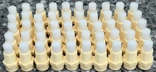 Plastic Fogger Misting Nozzle With Poly Filter Cream 1/8" NPT 2 GPH 50 Pack