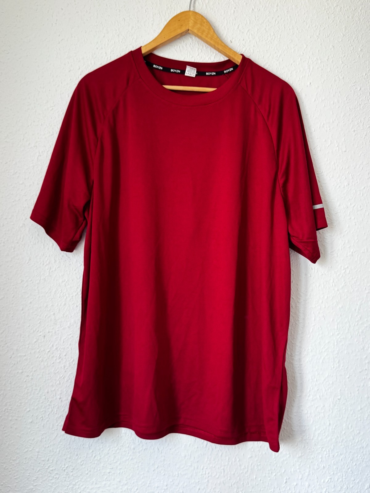 BOYZN Men's Performance Raglan T-Shirt - Crimson Red image 3