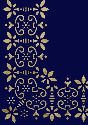Corner Stencil Border Pattern Vintage Wedding Cake Paint Wall Furniture Art BA5 - Picture 6 of 14