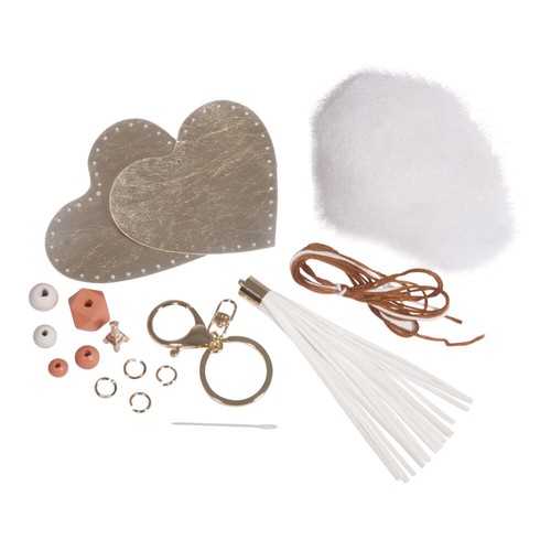 Kit Keyring Heart Leather for Sewing - Bild 2 von 2