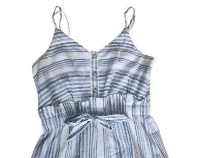 blue stripe smock dress Smock Dress main image 1