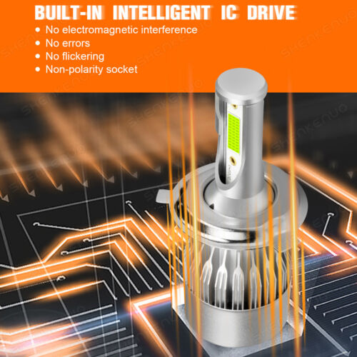 For Subaru Forester 1998-2002 4PC LED Headlight Fog Light Bulbs Combo Kit 8000K - Picture 8 of 14