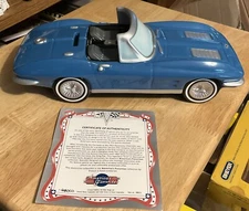 ENESCO America’s Favorite 1963 Corvette Stingray Collectible Bank - Blue - NIB