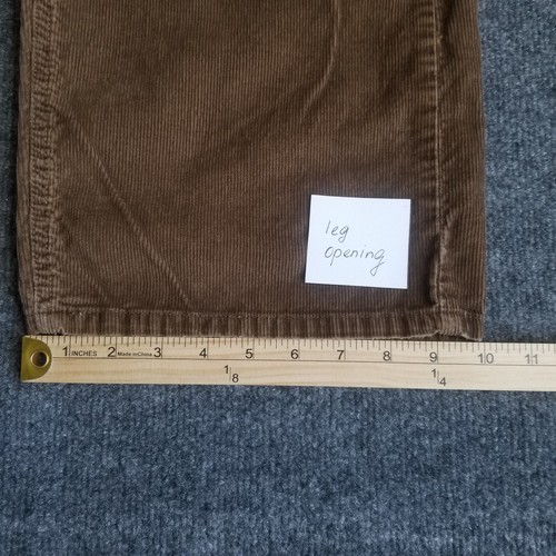 Levis Strauss Pants Men 38x32 Chocolate Brown Corduroy Loose Straight (36x30) - Picture 12 of 16