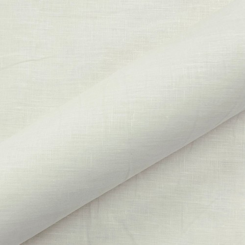 Ivory 100% Linen Solid Upholstery Fabric 118"