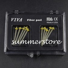 1.2MM Yellow Ring Dental Fiber Post Glass Set Refill Drill Thread Files Straight