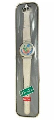 Vintage United Colors Of Benetton Watch By Bulova 1990s