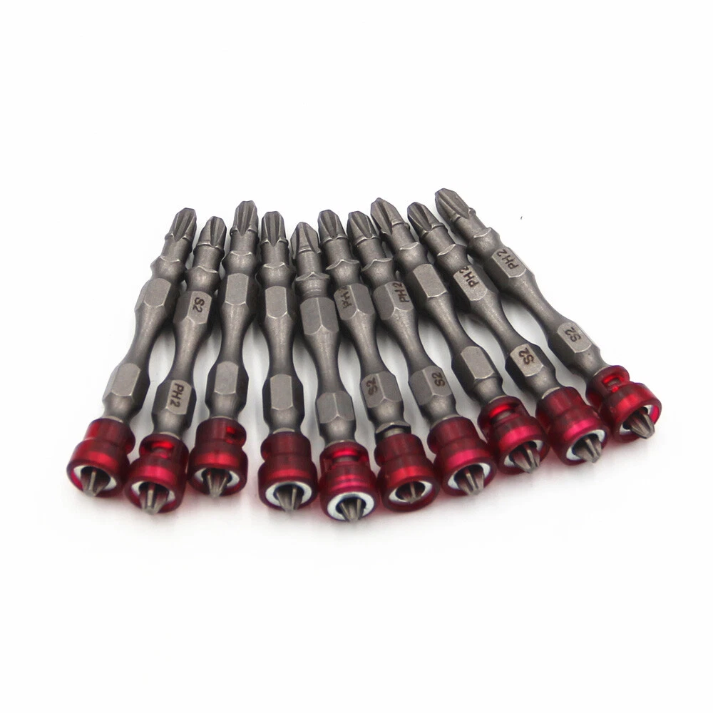 Double Head Magnetic Screwdriver Bit Collar PH2 S2 Cross Screw