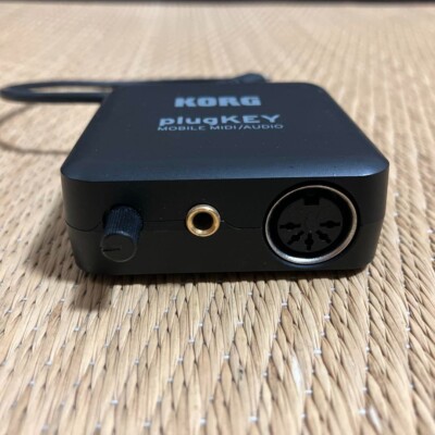 Korg PlugKEY Mobile MIDI Audio Lightning Interface Black Used from