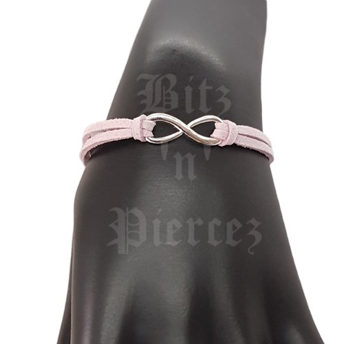 HANDMADE Infinity Connector Charm Knotted Faux Suede Anklet/Bracelet *UK SELLER - Picture 93 of 116