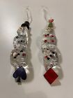 Department 56 Dice Christmas ornaments Set Of 2 Pre-owned