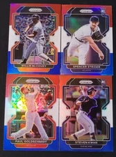 2022 Panini Prizm Baseball RED WHITE BLUE PRIZMS  You Pick the Card - READ