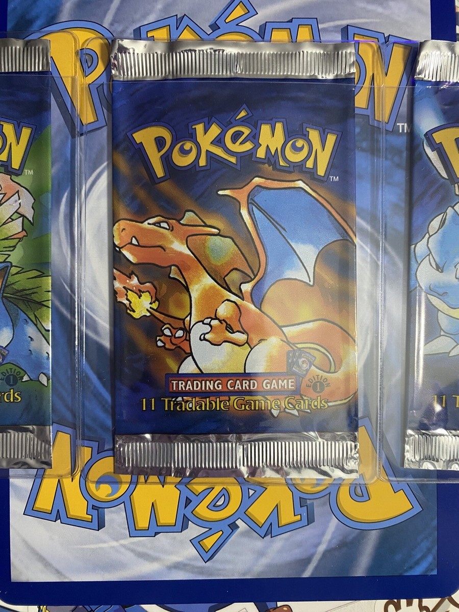 ポケモンカード base set 1999 1st Ed 英語版 3パックセット ⭐️💎 (3) 1st Edition Base Set Packs - English 1999 Pokémon