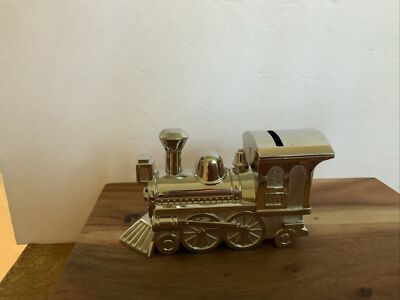 Children Money Box Train Chrome