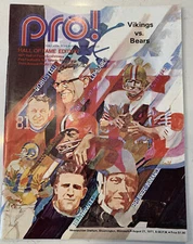 Pro! Football Magazine August 21, 1971 Vikings Vs Bears HOF Edition Nice! (B111)