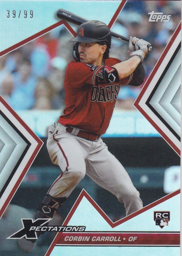 CORBIN CARROLL /99 TOPPS XPECTATIONS ROOKIE CARD RC DIAMONDBACKS
