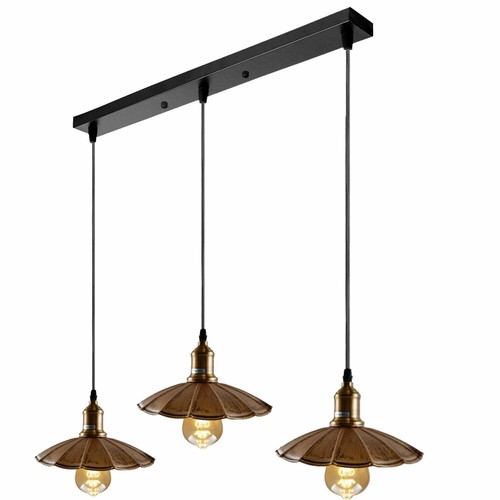 Ceiling Pendant Light Metal Retro Loft Industrial Lampshades E27 Screw Holder UK - Picture 12 of 29