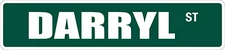 *Aluminum* Darryl 4" x 18" Metal Novelty Street Sign  SS 1086