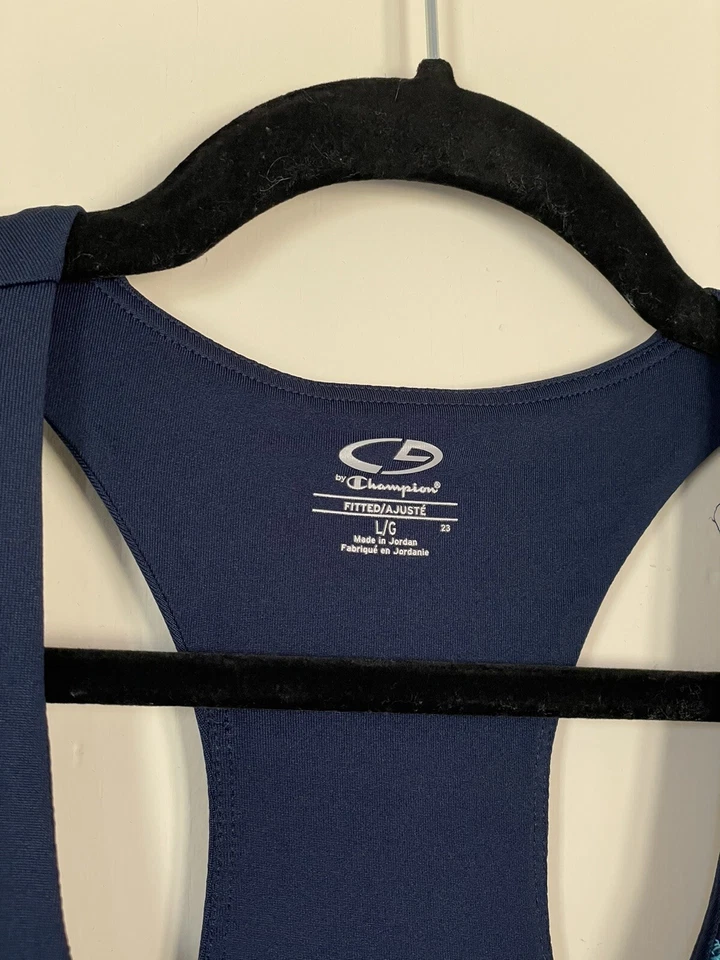 Sujetador deportivo sin mangas deportivo C9 by Champion para mujer talla grande azul azulado Foto 3 de 4