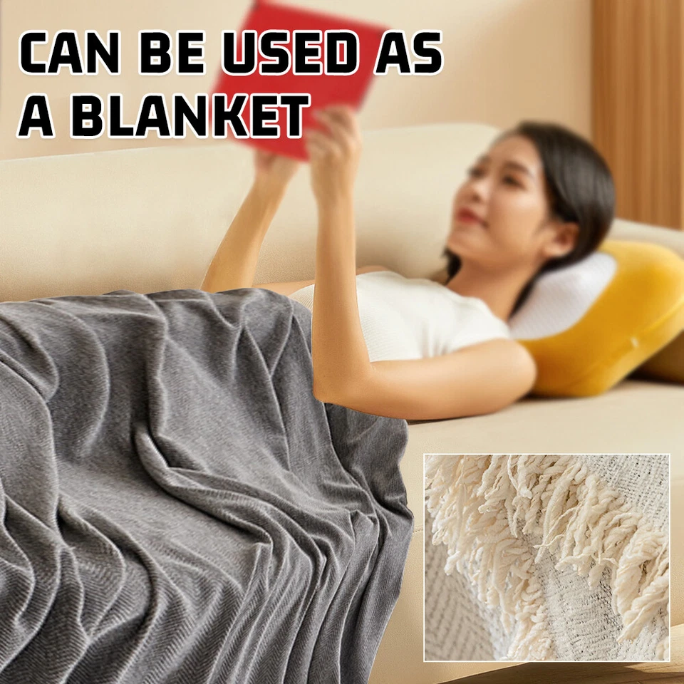 Sofa Throw Rug Couch Lounge Sofa Blanket Bed Two Sides Large Cover AU - image 2 of 4