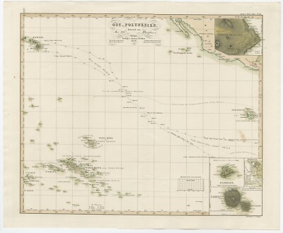 Antique Map of Eastern Polynesia | eBay