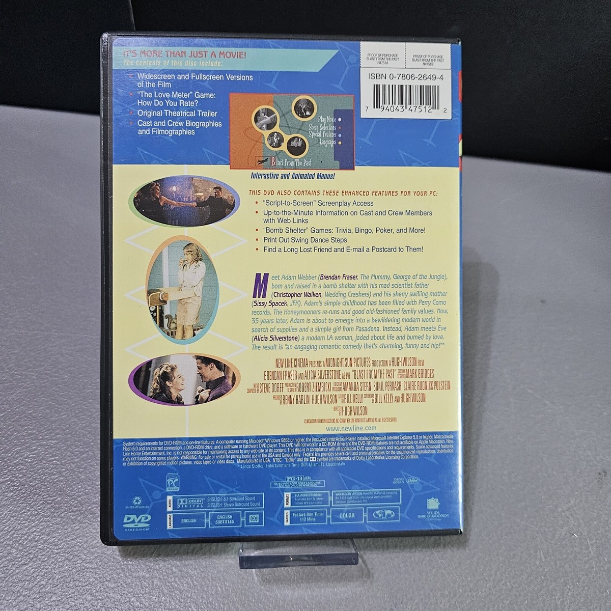 BLAST FROM THE PAST~ DVD ~ Brendan Fraser & Alicia Silverstone