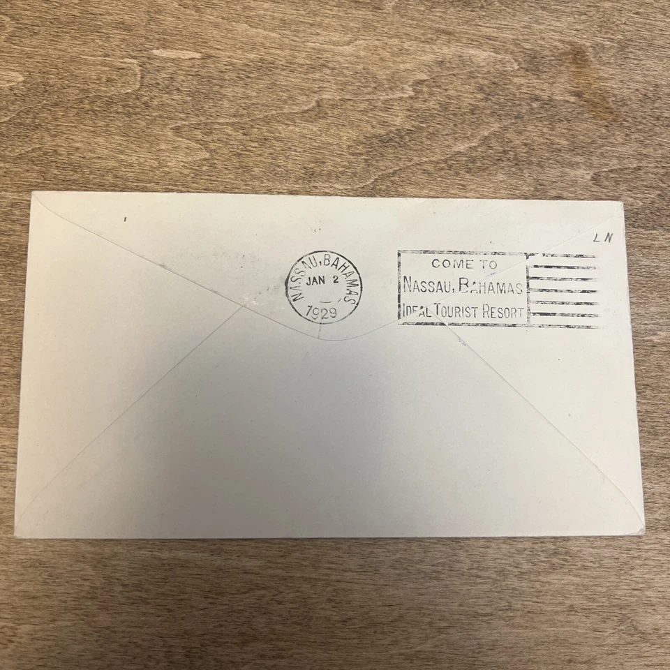 Primera cubierta de vuelo de correo aéreo 1929 de Miami a Nassau Bahamas  Foto 4 de 4