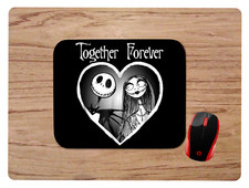 Jack and Sally Together Forever design custom mouse pad mat non-slip Gift