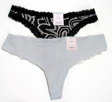 Auden Women's Variety Thong 2 Pack Size Small 4-6
