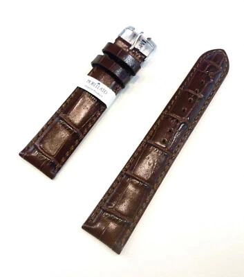 Cinturino Orologio MORELLATO in PELLE Imbottito MARRONE Stampa COCCO 14 18 20 22