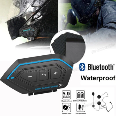 Waterproof Motorcycle Helmet Headset Wireless Bluetooth Headphone Speaker BT-12