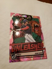 2021 Panini Donruss Baseball Unleashed Pink Fireworks Juan Soto UNL14