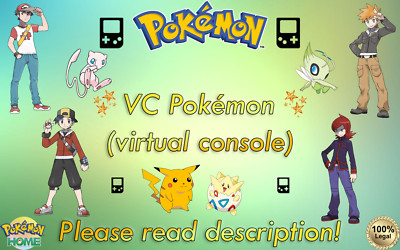 Kanto Johto Pokémon VC (virtual console) Game Boy mark stamp 6IV ( Legal)