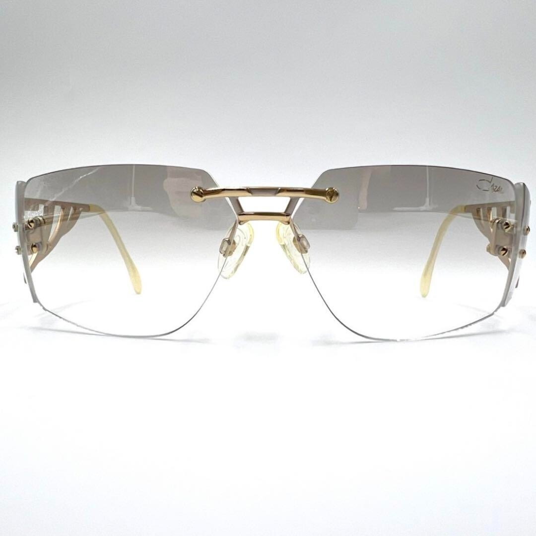 CAZAL サングラス Model 926 col 190 カザール CAZAL MOD 926 Rimless Sunglasses, Gold/Silver, Rhinestones, Case