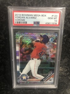 2019-Bowman-Chrome-Mega-YORDAN-ALVAREZ-Mojo-Refractor-PSA-10-Gem-Mint