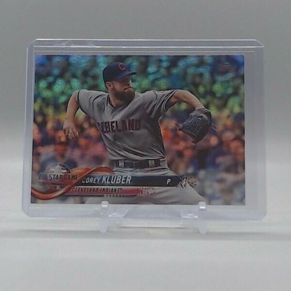Corey Kluber 2018 Topps Update Series Rainbow Foil card #US185