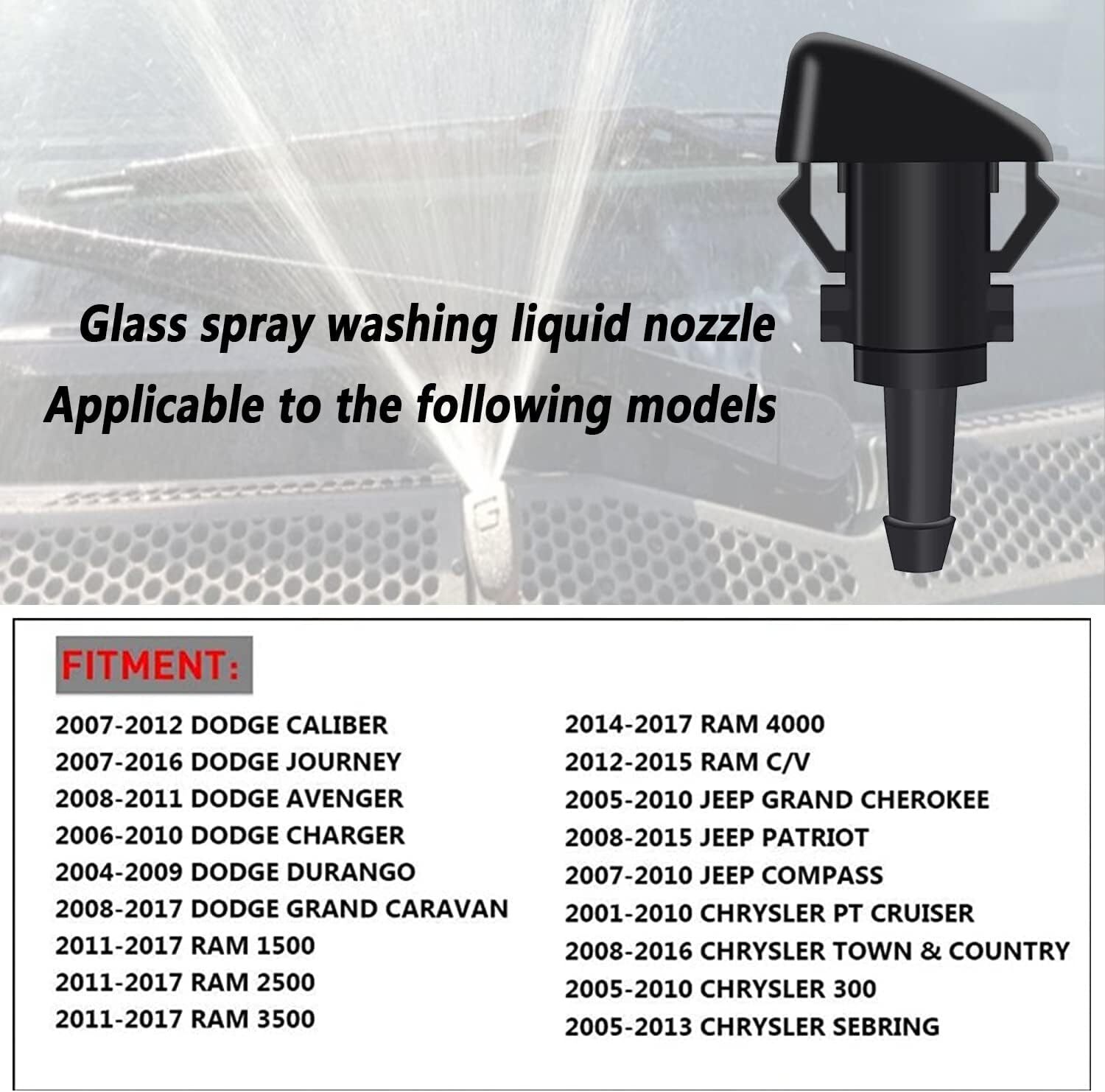 For Dodge Journey 2009 2016 Windshield Washer Wiper Fluid Spray