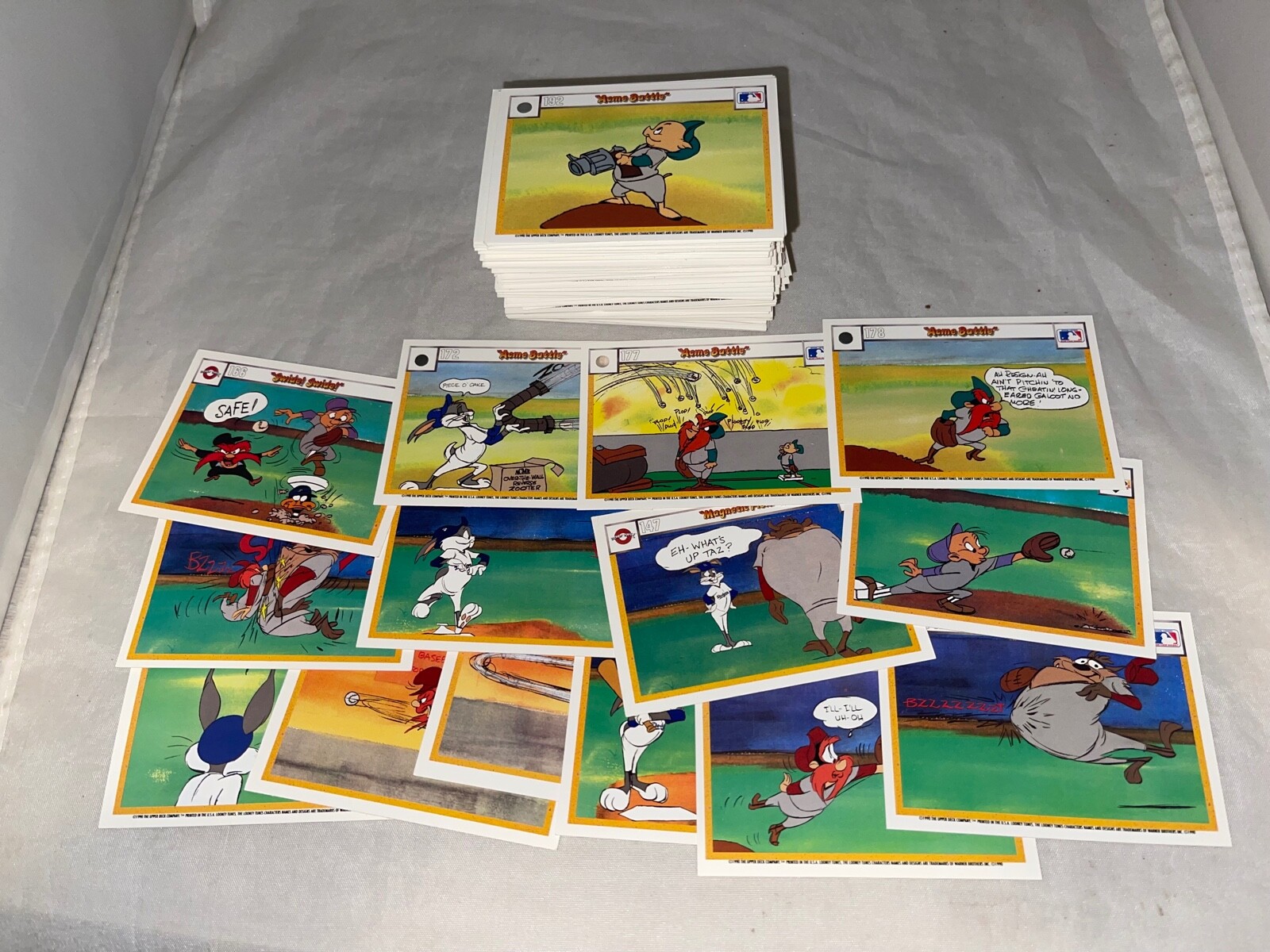 160pc Lot 1990 Upper Deck Warner Brothers Looney Tunes Trading Cards | eBay
