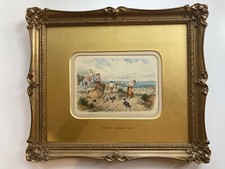 Attrib. Myles Birket Foster Watercolour Painting 'A Stubborn Mule' Animals Sea