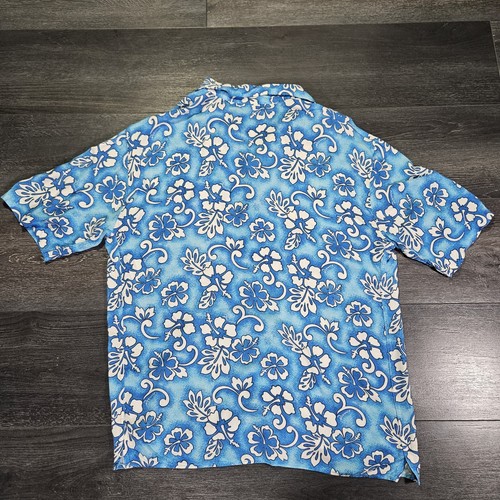 DSQUARED2 Hawaiian Camp Shirt Men 54 Blue Viscose Italy Made Beach Floral - Picture 2 of 7